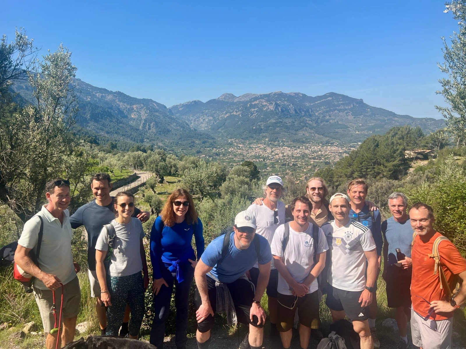 Group photo above the Sóller valley